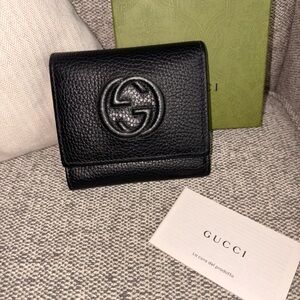 Gucci Black Leather Card Holder